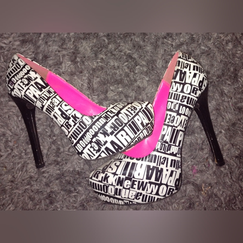 5 inch heels 👠 stilletos New York Paris HOT sz 9 point toe Punk 💋Pin Up